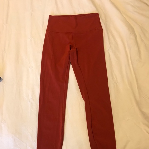 burnt orange lululemon leggings